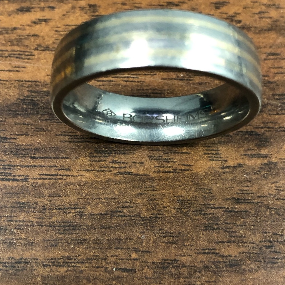 Mens Borsheims Titanium Ring - image 6